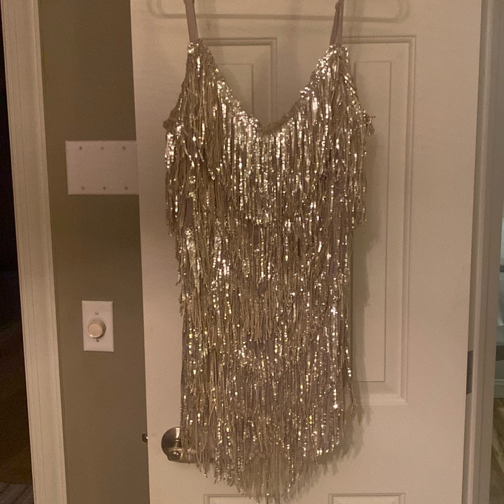 Shimmer sequin mini dress won to TS’s Era tour